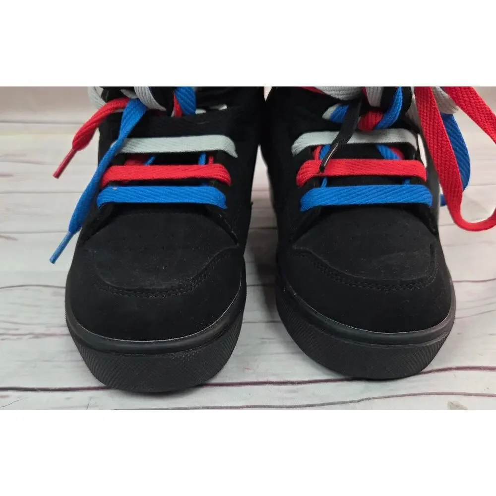 Heelys Voyager Black Roller Skate Shoes Youth Size 6
